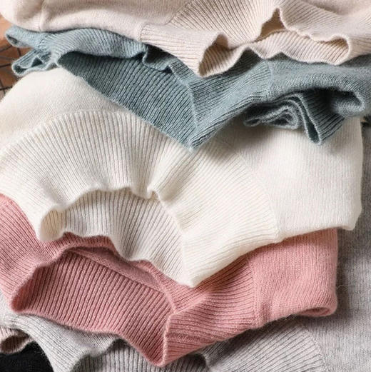 大降温‼️纯色半高领羊毛衫💛重磅升级15色！软糯手感必须安排上！ 商品图1