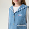 马克珍妮波浪海军领女童纯棉牛仔马甲2026年春装新款560139 商品缩略图3
