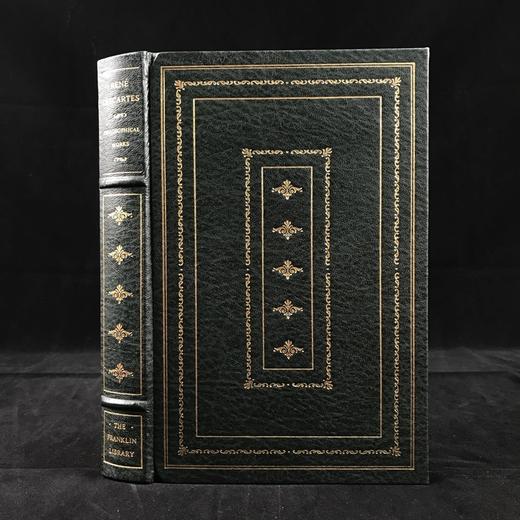 限量版！含藏书票  笛卡尔《笛卡尔哲学著作集》 配插图 富兰克林图书馆豪华皮装本 商品图0