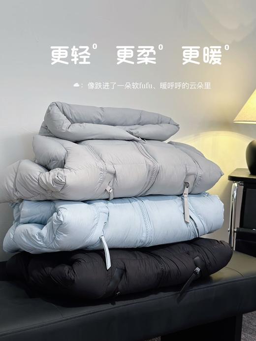 【多妈团购 冰淇淋泡芙羽绒服】 超足鸭绒量，90绒！高克重羽绒 蓬松柔软，极简 时髦~遮肉又显瘦  德国防绒针，防钻绒缝制，防跑绒内胆-汉羽 商品图2