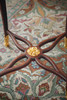 独角鹿西洋古董19世纪末法国出品花叶主题铜鎏金精雕嵌大理石台面装饰细木镶嵌桃花芯木圆桌 商品缩略图6