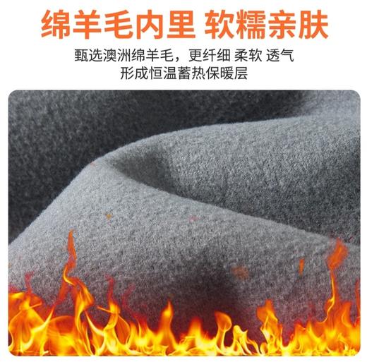 【绵羊毛内胆】男士加绒棉衬衫千鸟格保暖格子衬衫纯棉磨毛加厚衬衫503 商品图3