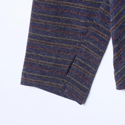 26T01SDSA男士秋冬新款痞帅男装简约时尚斜纹立领长袖T恤纽扣装饰百搭 商品图4