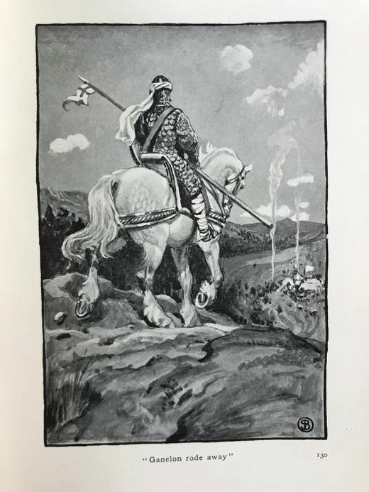 1912年 不列颠民族英雄神话与传说 64幅全页插图 漆布精装32开 商品图13