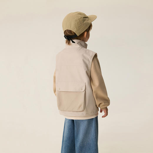 马克珍妮山野计划男童工装马甲2026年春装新款560006 商品图3