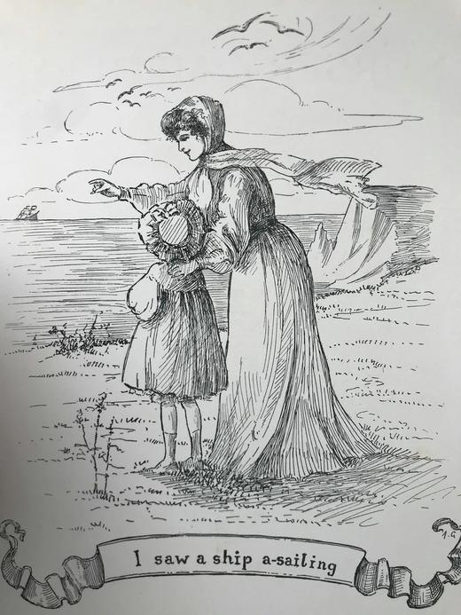 约20世纪早期 童谣乐谱集 阿历克斯·格赖恩精美插图 布脊精装16开 商品图3