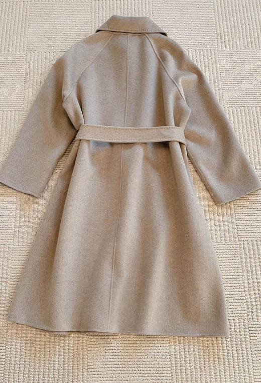 1229-4  小禾女士紫绒双面呢大衣  有码换码不退货 商品图9