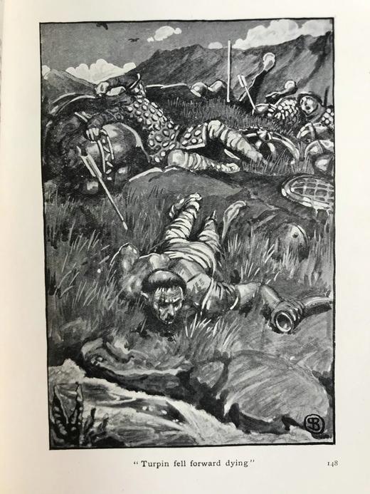 1912年 不列颠民族英雄神话与传说 64幅全页插图 漆布精装32开 商品图10