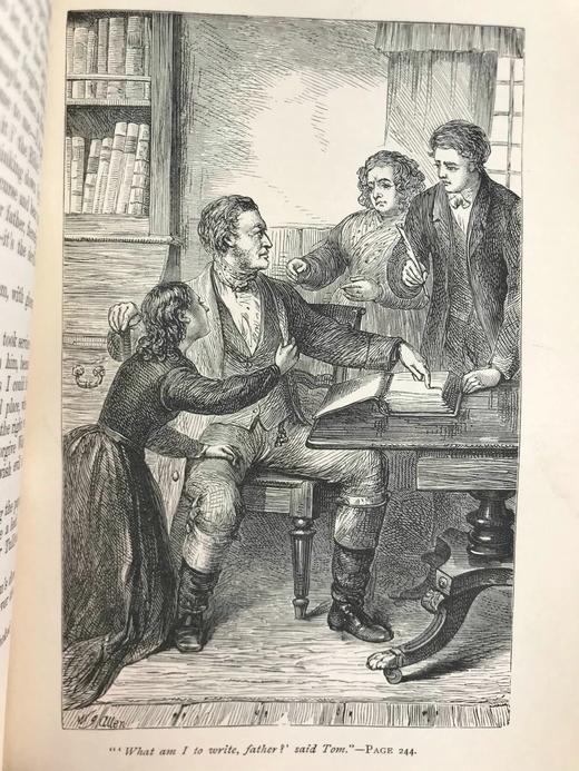 工坊特装本！约19世纪后期 乔治·艾略特作品集（全8卷） 配插图 全真皮精装36开 商品图9