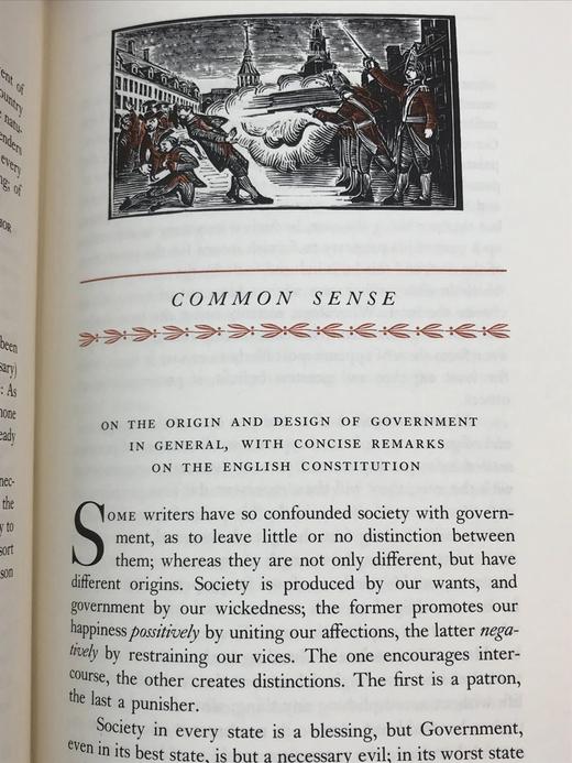 限量版！托马斯・潘恩配插图《托马斯・潘恩：政治著作集》 富兰克林图书馆豪华皮装本 商品图8