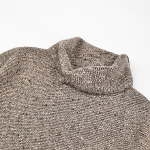 ROMI STUDIO“羊毛花纱”彩点高领套头简约老钱毛衣 RWDSST1830 商品图3