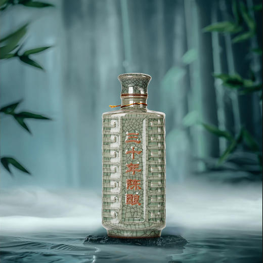 会稽山官旗 青瓷三十年陈600ml黄酒绍兴花雕老酒绍兴特产高端宴会用酒 商品图4