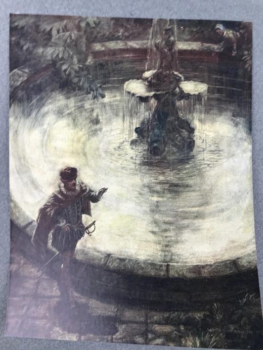 被收录进牛津词典的插画家！约20世纪早期 莎士比亚《第十二夜》 威廉·希斯·罗宾森40幅彩色手工贴图 漆布精装16开 商品图2