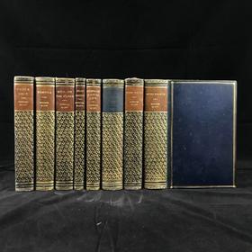工坊特装本！约19世纪后期 乔治·艾略特作品集（全8卷） 配插图 全真皮精装36开