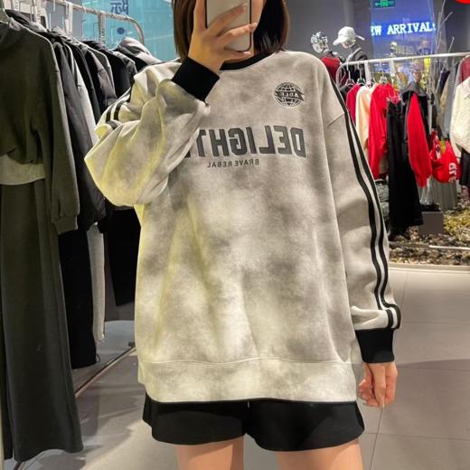 NC撞色圆领晕染卫衣50928(灰） 冬季 254020030321 商品图0