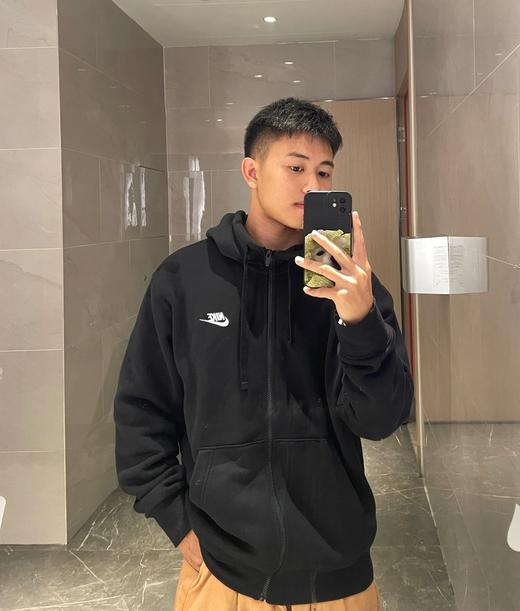 旗舰店同步耐克加绒连帽男女同款卫衣外套 商品图8