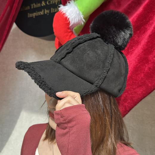 壁虎瑜伽【2512PJ472】 秋冬麂皮绒保暖棒球帽（5天发货） 商品图2