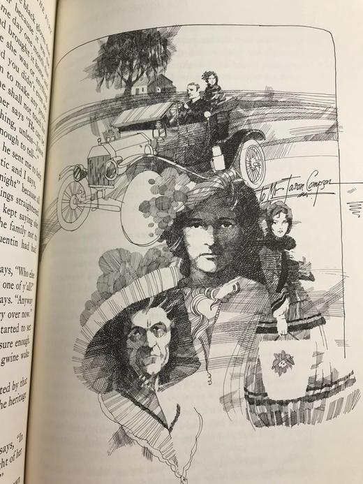 限量版！含藏书票 威廉・福克纳《喧哗与骚动》 配插图 富兰克林图书馆豪华皮装本 商品图10