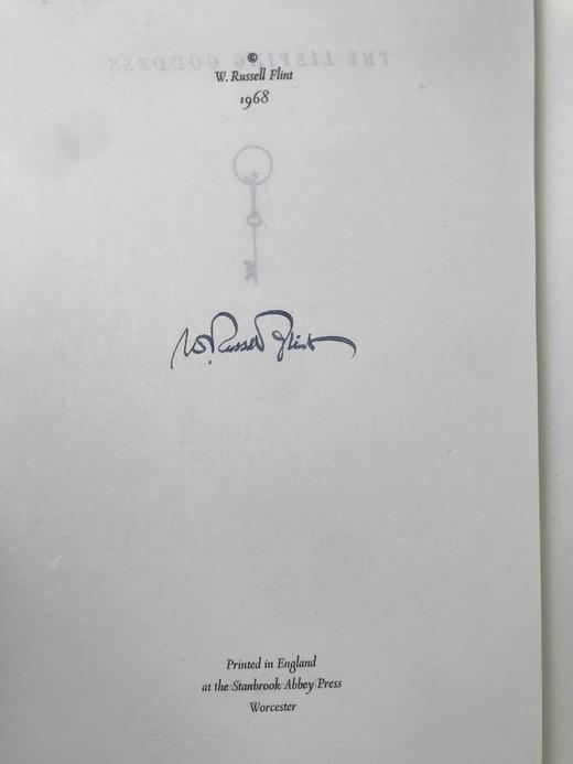 限量版弗林特签名本！1968年 咬舌女神：船首像幻梦 配插图 精装8开带书匣 商品图3