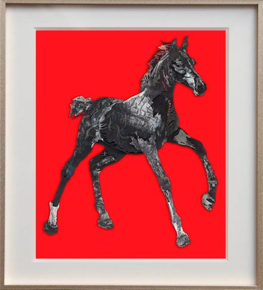 侯炜国限量版画  黑马（限量款签名带版号） 商品图1