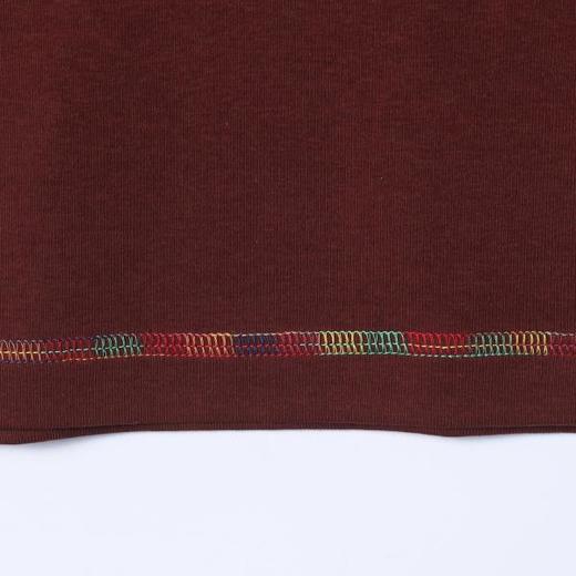 T5100SDSA男士秋冬新款痞帅男装韩版简约彩色缝线立领长袖T恤百搭时尚 商品图3