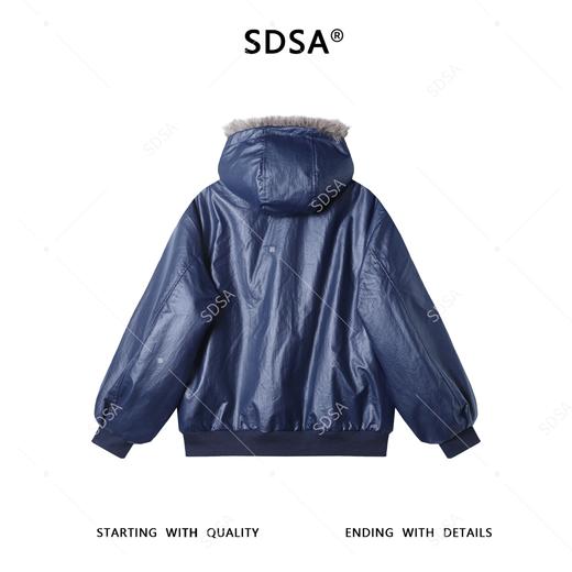 3366SDSA男士秋冬新款痞帅男装美式复古双面可穿连帽夹克百搭时尚外套 商品图5