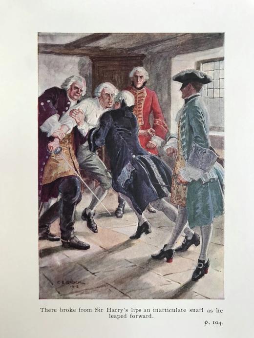 1913年 法诺尔《尊敬的塔维什先生》 C·E·布洛克8幅彩色插图 漆布精装32开 商品图10