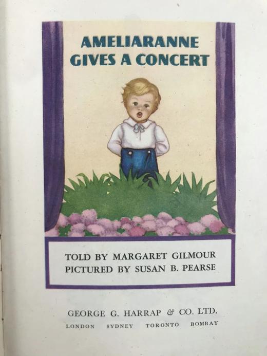 1947年 阿米莉亚安妮举办音乐会 配精美彩色儿童插画 精装32开 商品图2