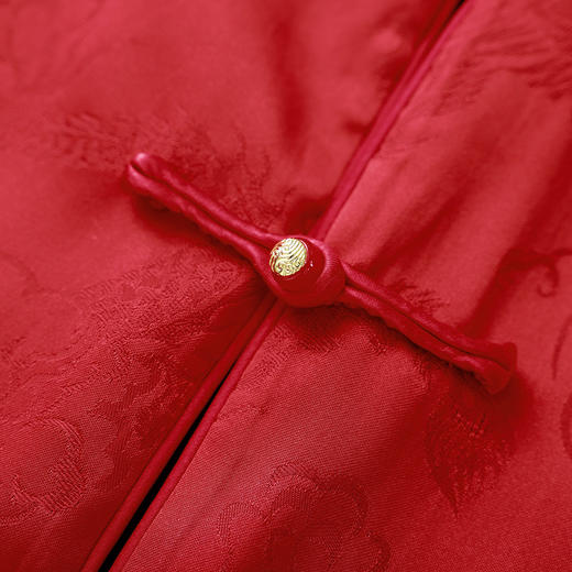 「高货wl」全新升级【铂金会员349/天猫469/差价120】(35419)洛诗琳双面穿新中式外套2025秋冬提花盘扣缎面国风上衣 商品图2