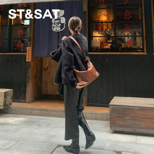 【绒里可选】星期六英伦风双扣带方头粗跟切尔西SSD4116Y7T/SSD4118YFJ 商品图8