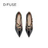 Dfuse迪芙斯2026春季新款尖头交叉带亮面漆皮细高跟鞋DFE1111005 商品缩略图9