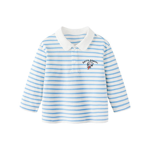 迷你巴拉男童宝宝长袖T恤柔软舒适轻盈蓬松透气polo学院风2026春 商品图4