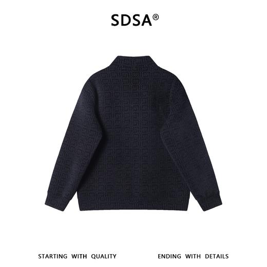 WY1571SDSA男士秋冬新款痞帅男装潮牌时尚撞色图形设计V领卫衣百搭舒适 商品图5