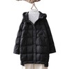 丁摩 中长款白鸭绒羽绒服女时尚洋气厚款压胶连帽羽绒保暖外套23196 商品缩略图4