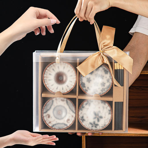【和风韵味创意搭配❗️款款精致美观搭配精美礼盒】日式陶瓷餐具礼盒装碗具碗碟套裝家用商务礼品开业活动小礼品。jb 商品图3