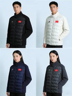 【25立领羽绒服】加绒款90鸭绒男女同款羽绒服摇粒绒保暖外套03h