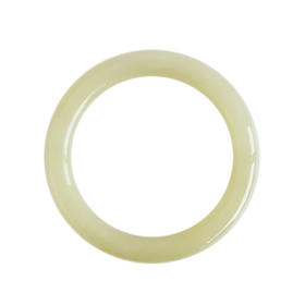 【天然正品】天然黄口料细腻圆条58.5号油润度佳和田玉手镯 171225NJS64