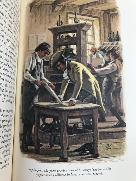 限量版！含藏书票 亚历山大・汉密尔顿《联邦党人文集》 配插图 富兰克林图书馆豪华皮装本 商品图8