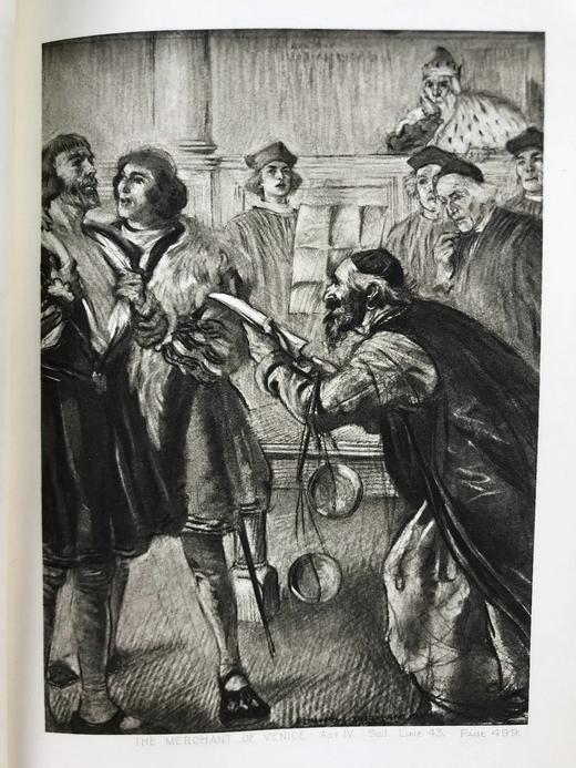 工坊特装本！1911年 莎士比亚喜剧集 配插图 真皮精装32开 商品图8