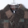 26WY09SDSA秋冬新款痞帅男装潮牌复古不规则色块绒毛V领卫衣百搭宽松 商品缩略图2
