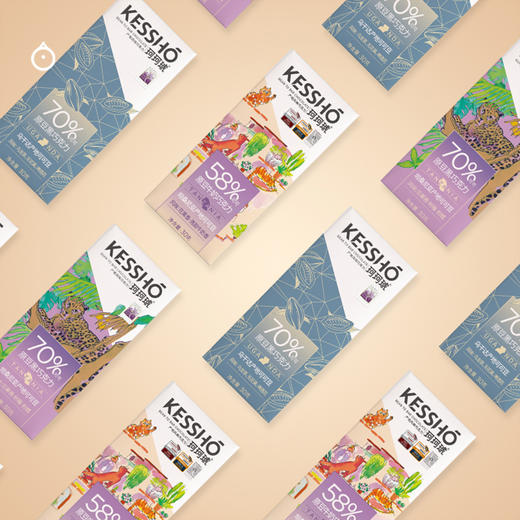  企鹅市集|中国 珂珂琥KESSHO 巧克力排块30g/块 奶巧/黑巧/白巧 多产地风味可选 商品图2