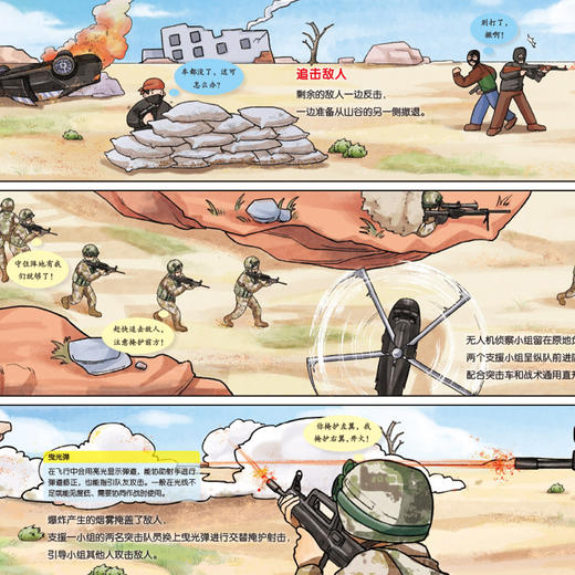 《中国军事科普绘本·英雄系列》（全3册）：《中国舰长》《中国机长》《突击英雄》 商品图6