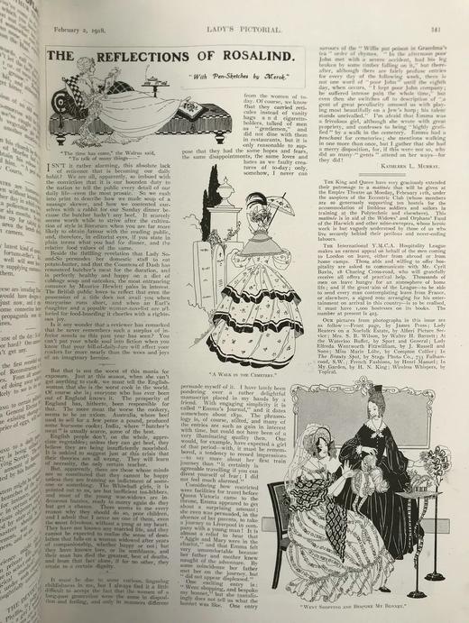 38.5*29cm！1918年1~8月 女士画报（2卷） 数百幅插图 真皮脊精装 商品图5