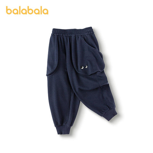 巴拉巴拉童装儿童长裤男童春秋基础束脚裤贴布章仔时尚百搭休闲裤 商品图4