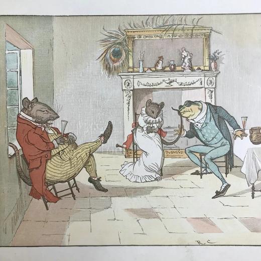 约20世纪早期 蓝道夫·凯迪克《嘿，嘀嘀嗒嗒》绘本 10余幅精美彩色插图 精装18开 商品图5