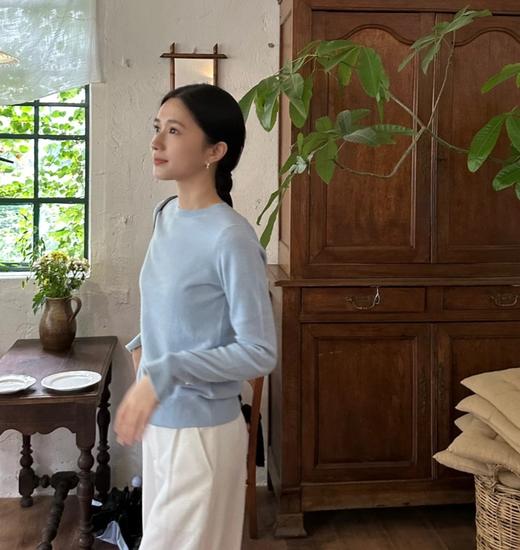 老米优品🎈3-5天。棉花糖般软绵绵~~《天丝+绵羊毛+醋酸中领磨毛长袖打底衫》软糯亲肤，中低领设计，高弹力。T251229A 商品图2