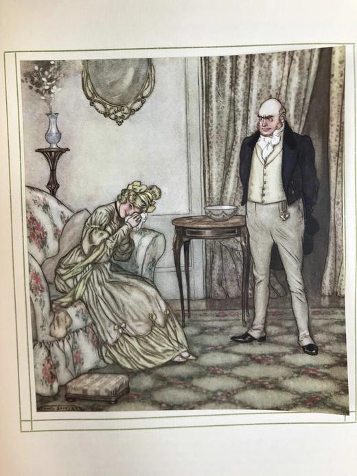 约20世纪早期 萨克雷《名利场》 刘易斯·鲍默20幅彩色手工贴图 漆布精装16开 商品图4