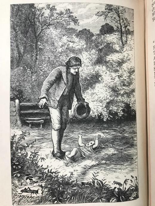 约1880年代 托马斯·胡德诗集 配多幅插图 全真皮精装36开 商品图13