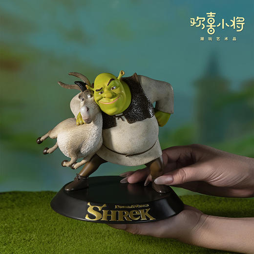 欢喜小将《怪物史瑞克》之史瑞克和驴子正版授权潮玩手办桌面摆件 商品图4