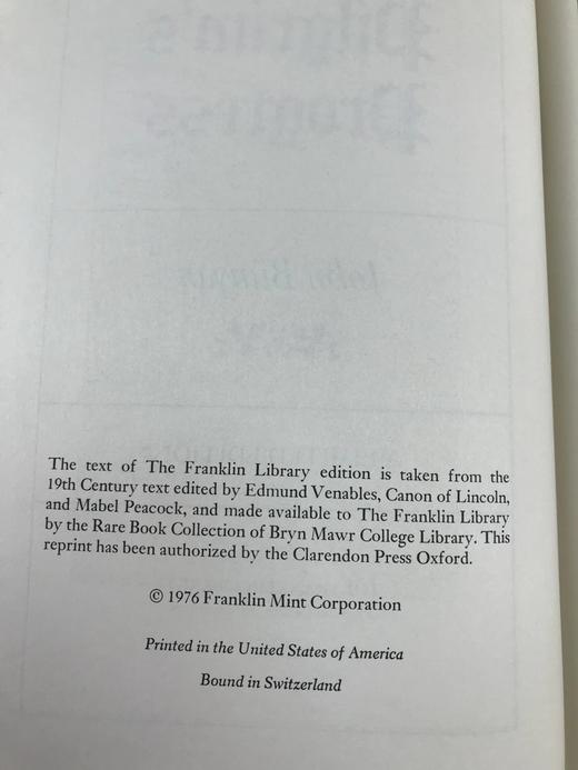 限量版！含藏书票 约翰・班扬《天路历程》 配插图 富兰克林图书馆豪华真皮本 商品图4